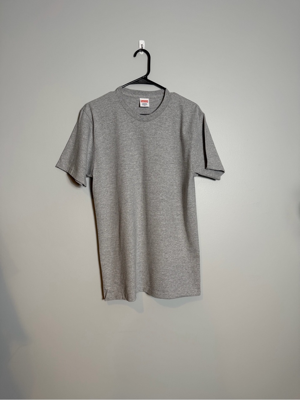 Supreme Heather Gray Short Sleeve Crew Tee